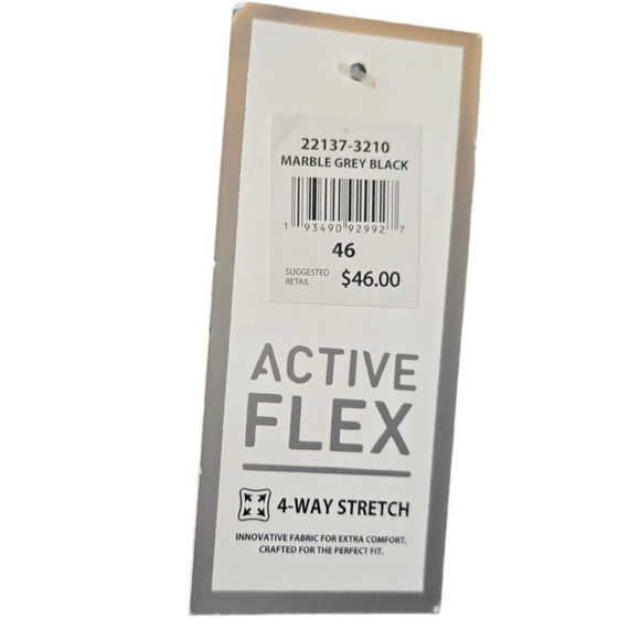 Men's SP Essentials Marble Grey Black Shorts Active Flex Size 46 - Picture 4 of 4